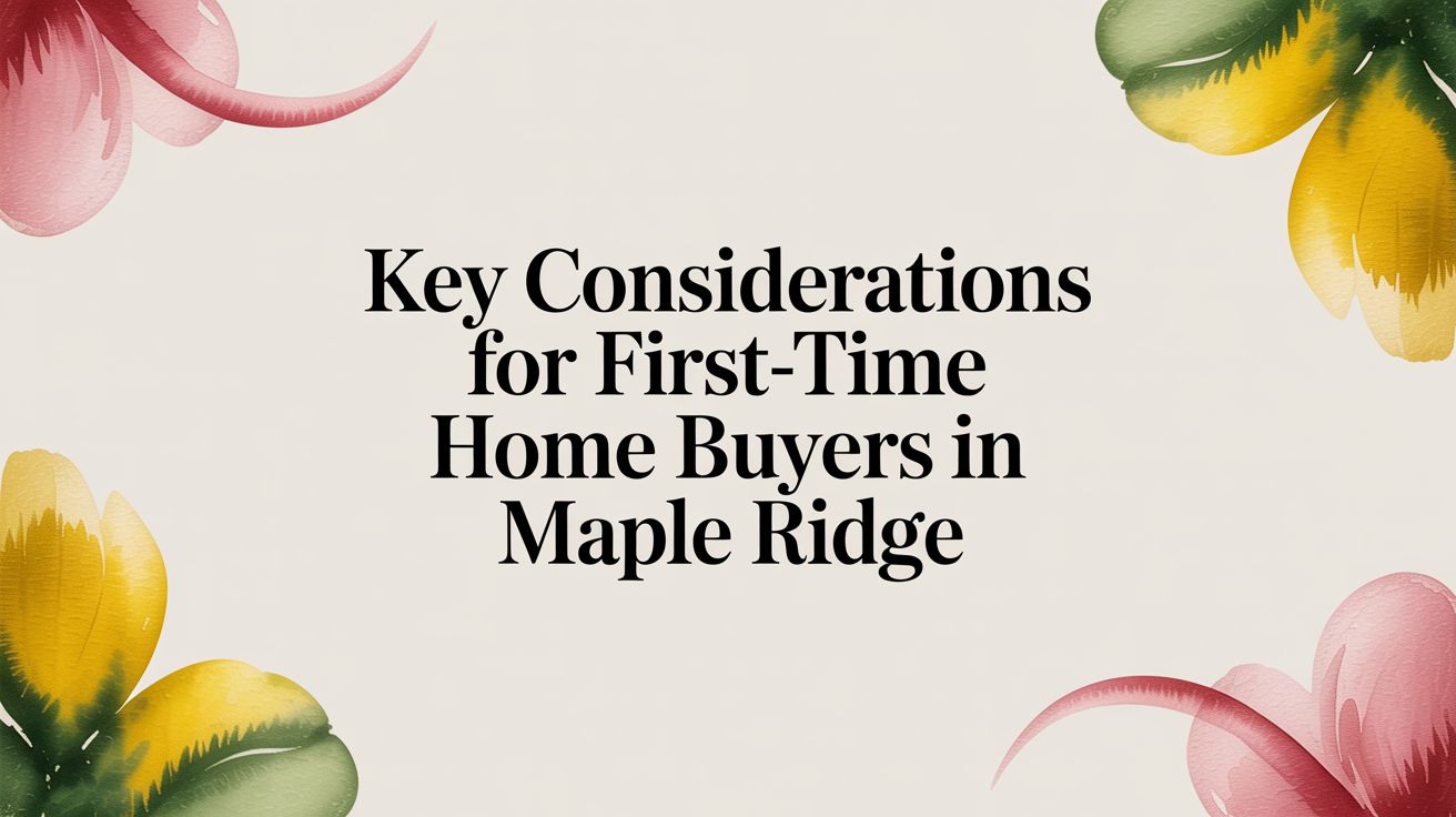Key Considerations for First-Time Home Buyers in Maple Ridge