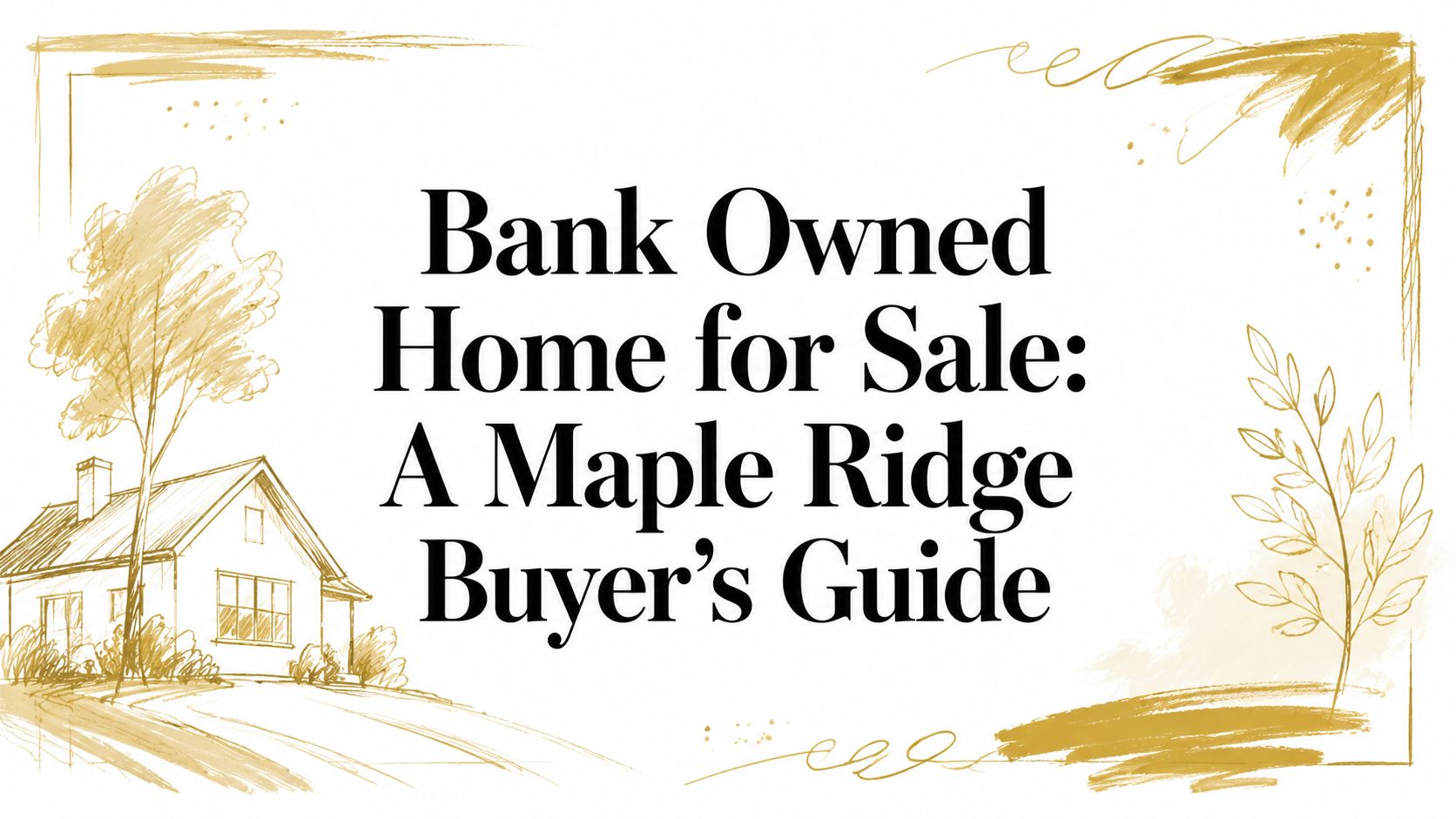 Bank Owned Home for Sale: A Maple Ridge Buyer's Guide