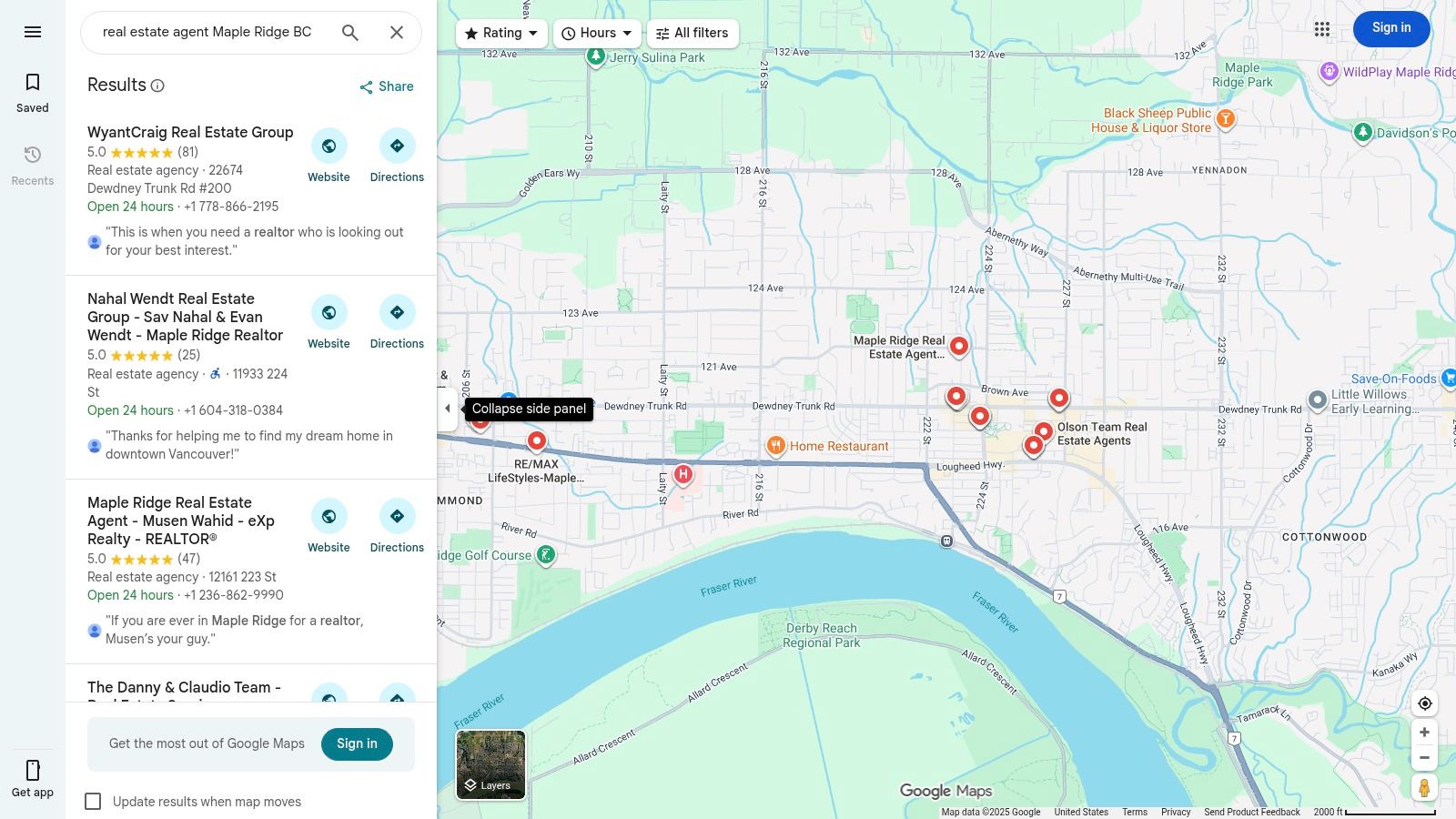 Google Maps – Local Business Listings