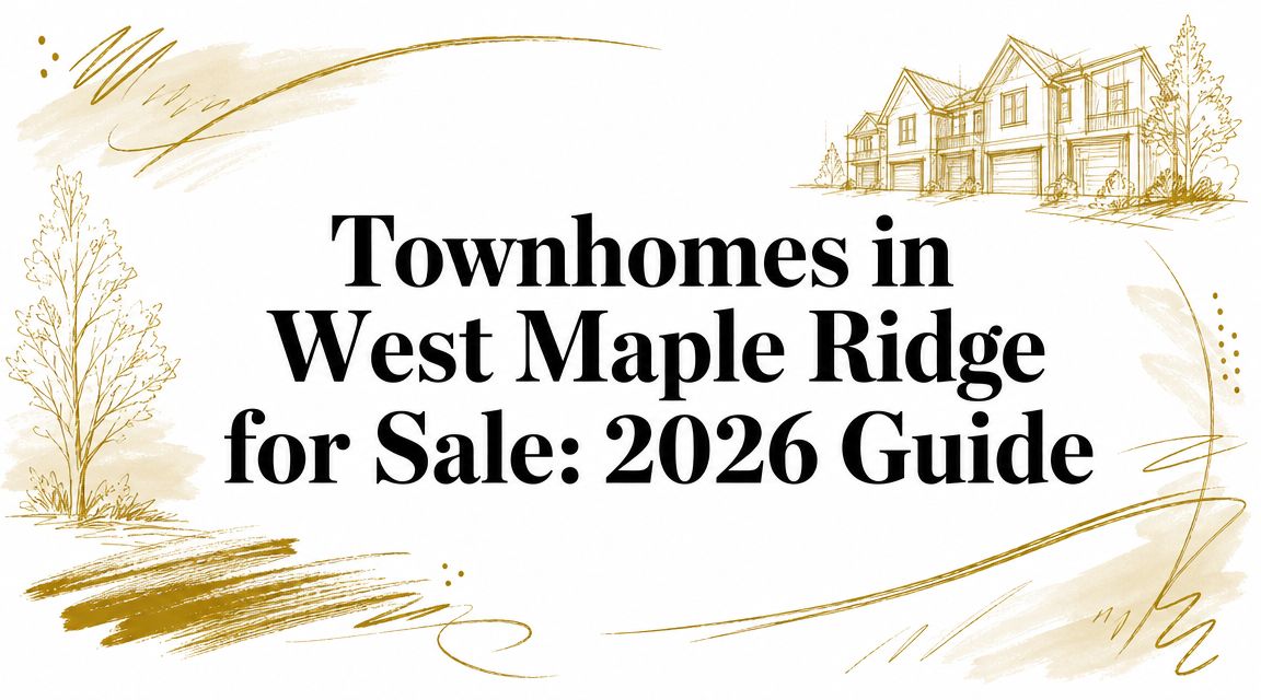 Townhomes in West Maple Ridge for Sale: 2026 Guide