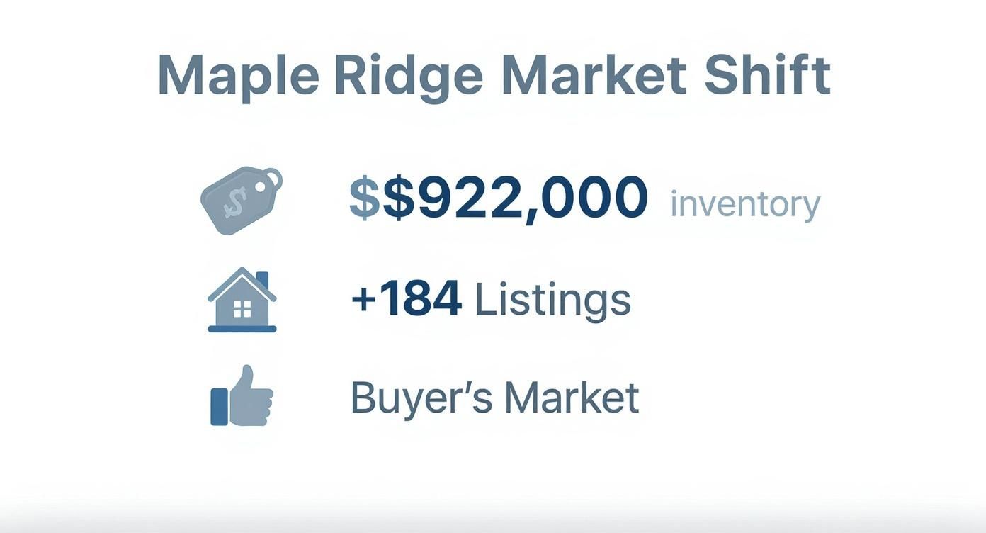 Infographic about maple ridge real estate bc