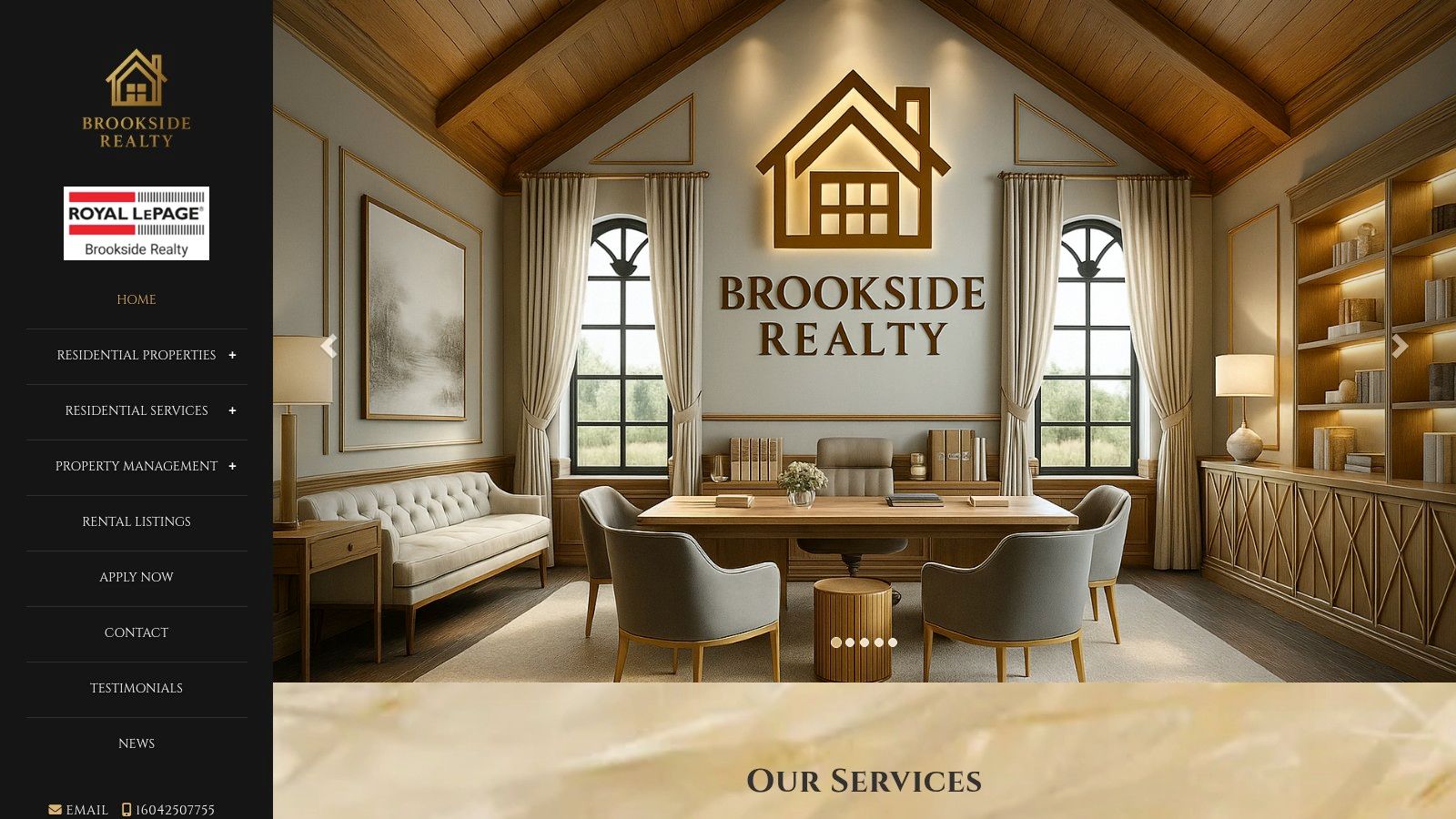 A professional photo showcasing the team at Royal LePage Brookside Realty, instilling confidence and expertise.