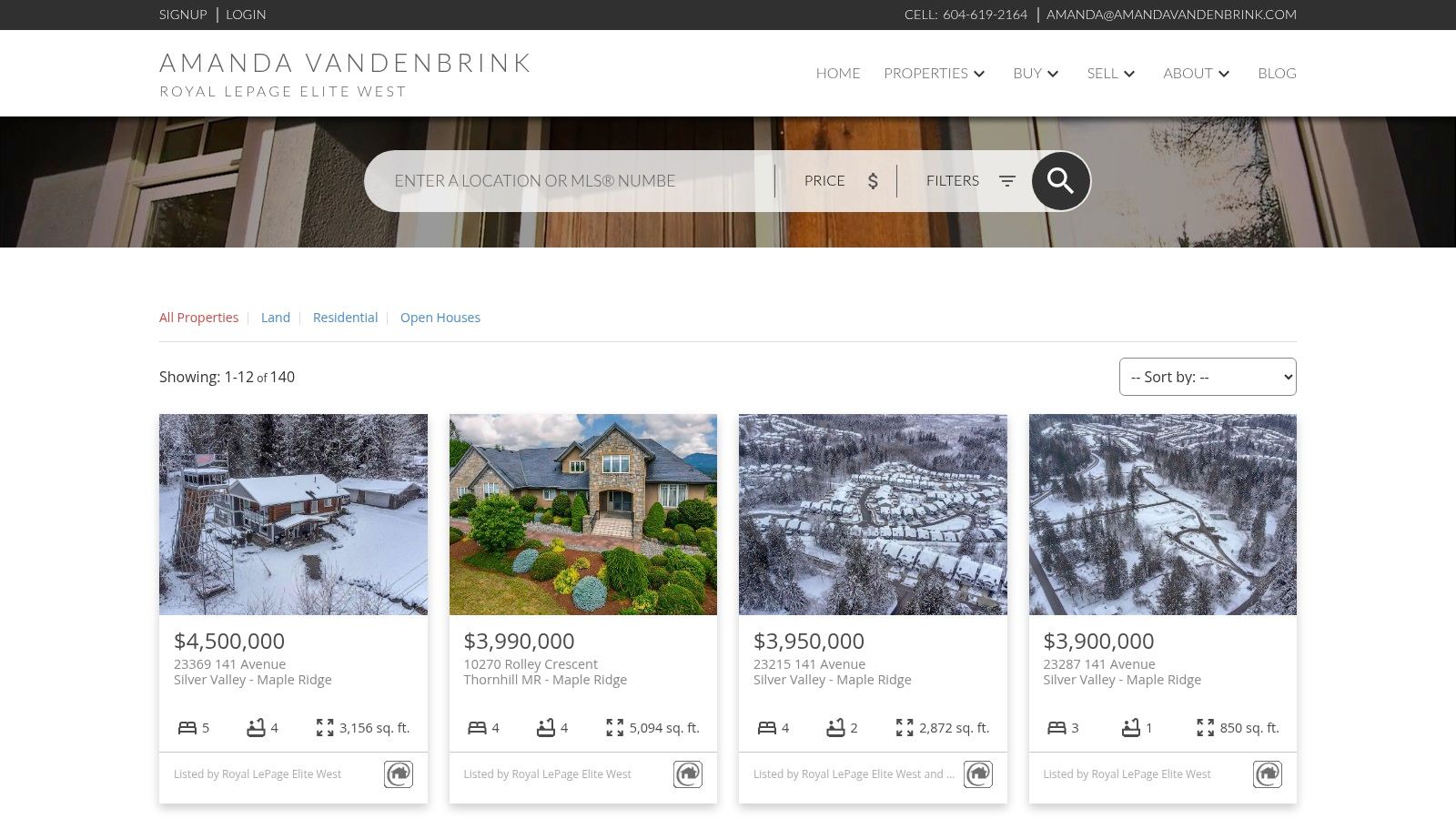 "My Office Listings" – Brookside Office Inventory via Agent Site