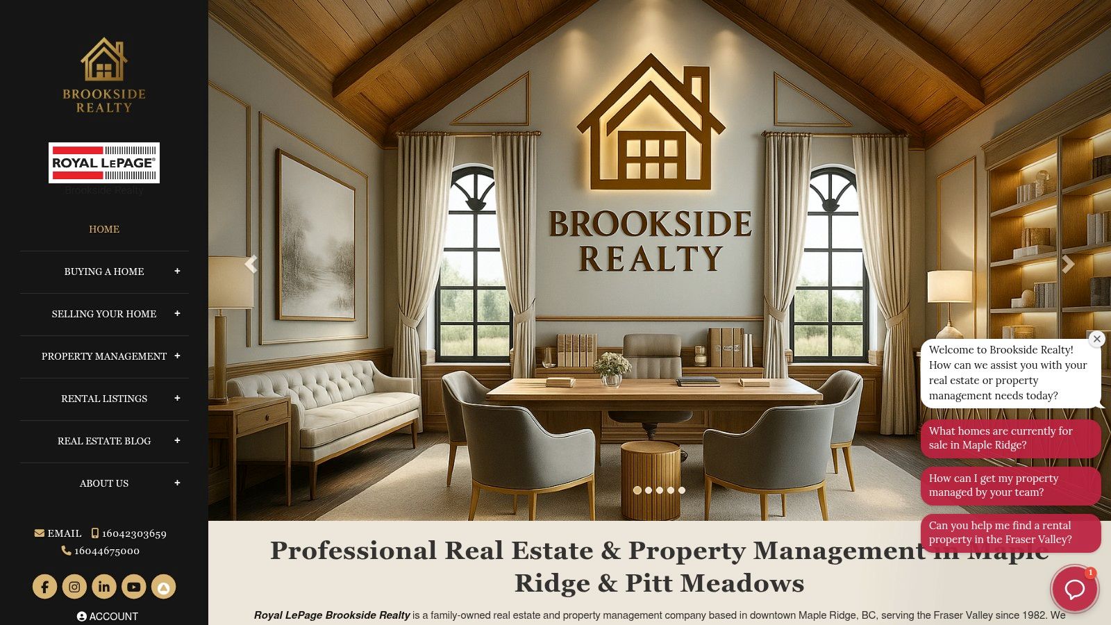 Screenshot from https://www.brookside-pm.ca