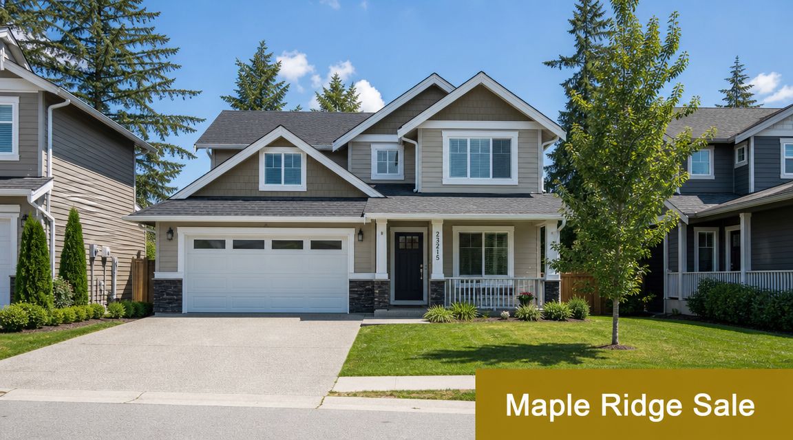 A modern two-story suburban house featuring a driveway, green lawn, and dark-colored exterior siding with white trim.