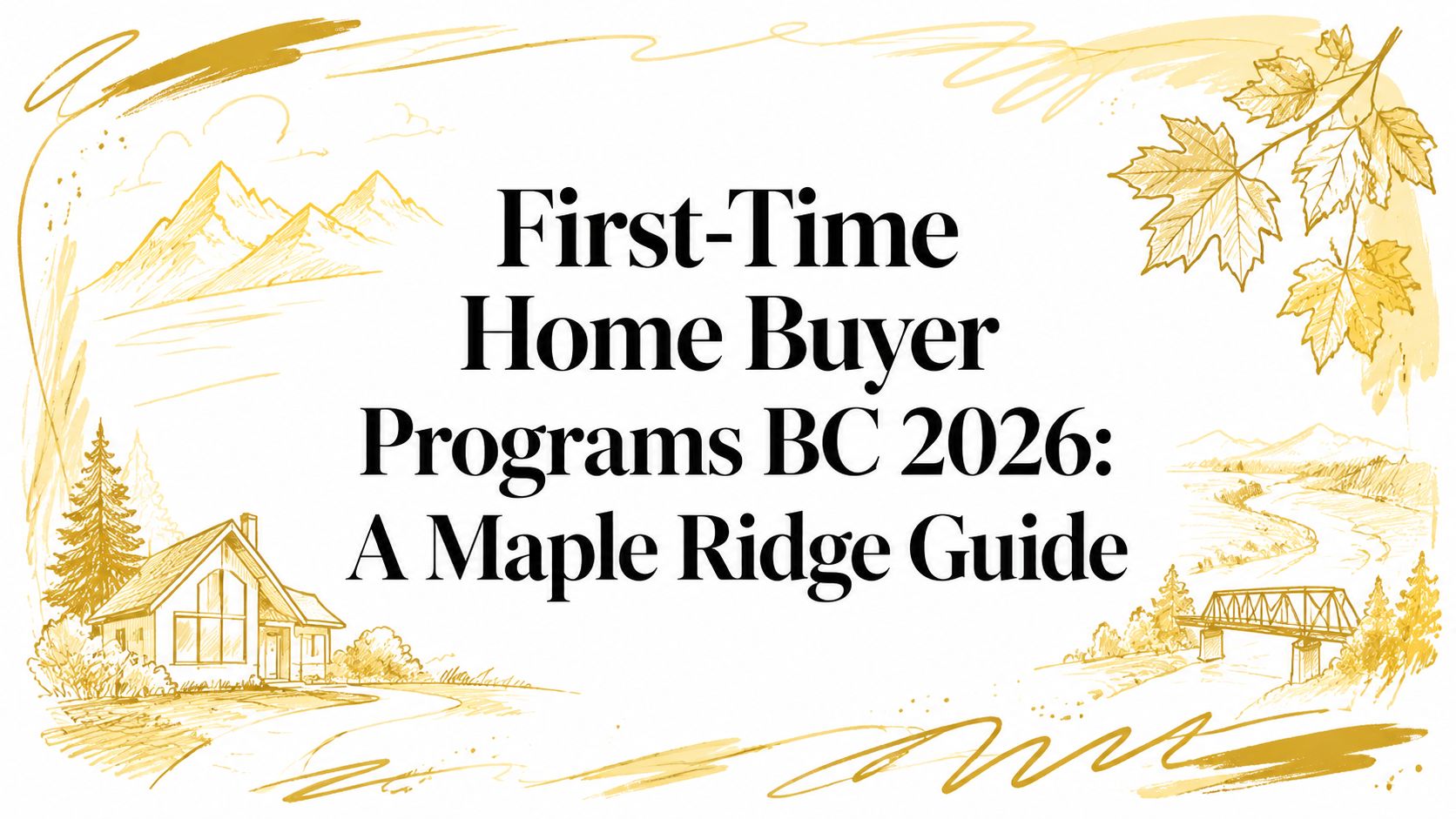 First-Time Home Buyer Programs BC 2026: A Maple Ridge Guide