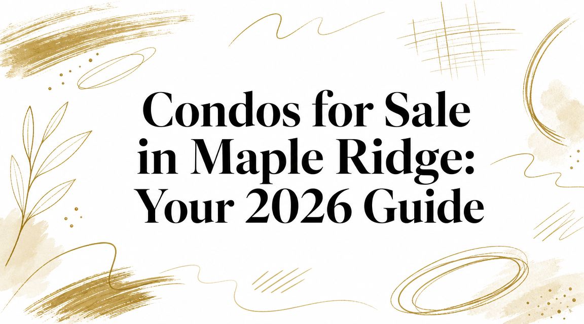Condos for Sale in Maple Ridge: Your 2026 Guide