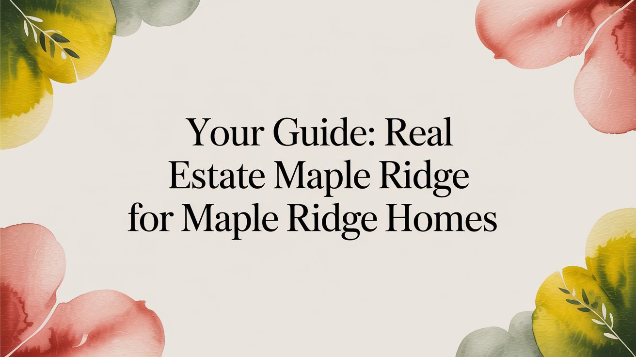 Your Guide to Real Estate in Maple Ridge