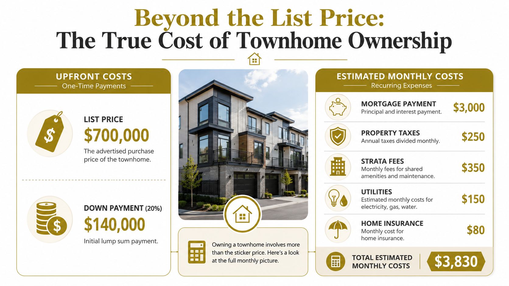Beyond the List Price The True Cost of Townhome Ownership