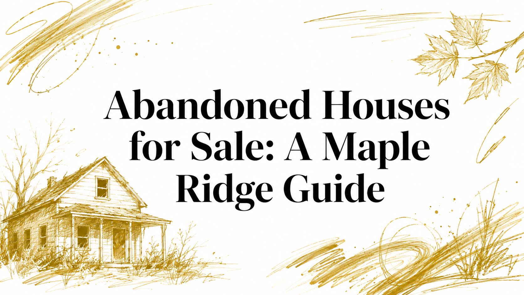Abandoned Houses for Sale: A Maple Ridge Guide