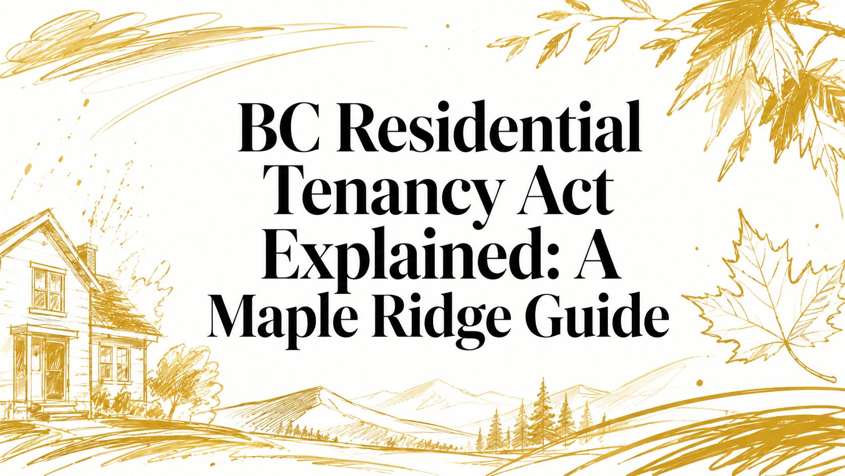 BC Residential Tenancy Act Explained: A Maple Ridge Guide