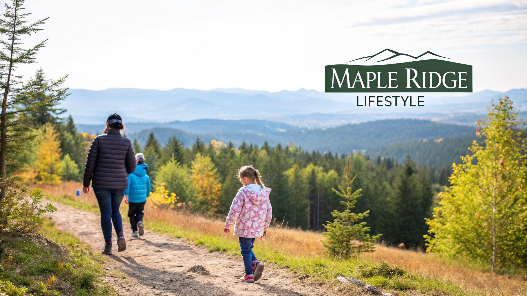 A family enjoying the natural scenery at Alouette Lake in Maple Ridge
